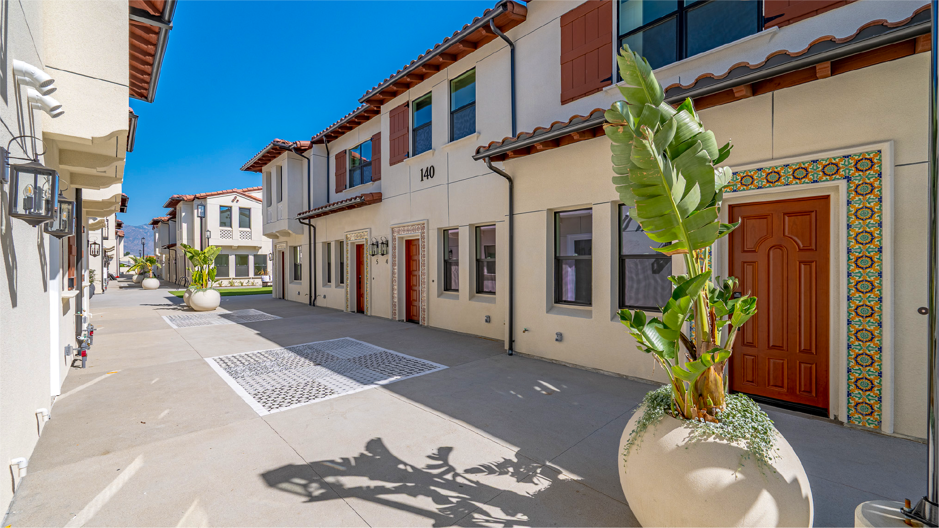 Modern Apartment Building Entrance